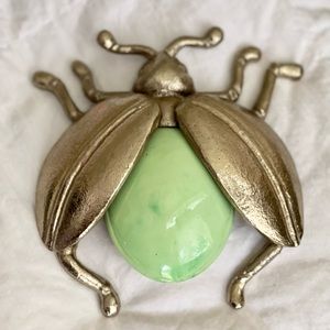 Opalhouse Brass and Green Porcelain Whimsical Fly